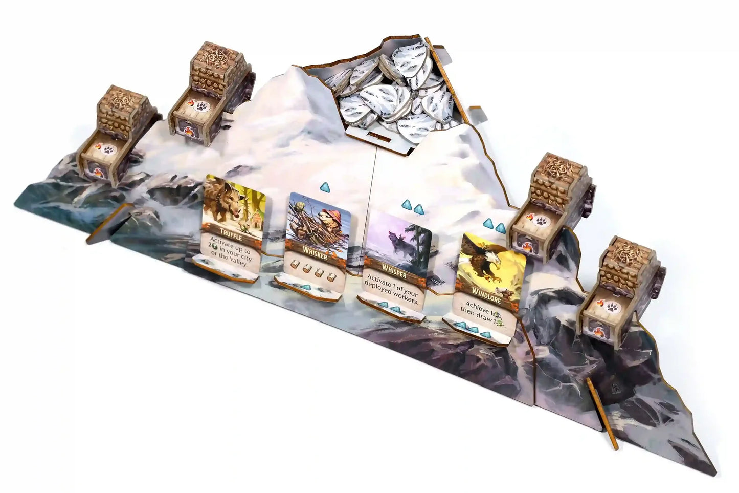 Everdell Silverfrost Wooden Mountain