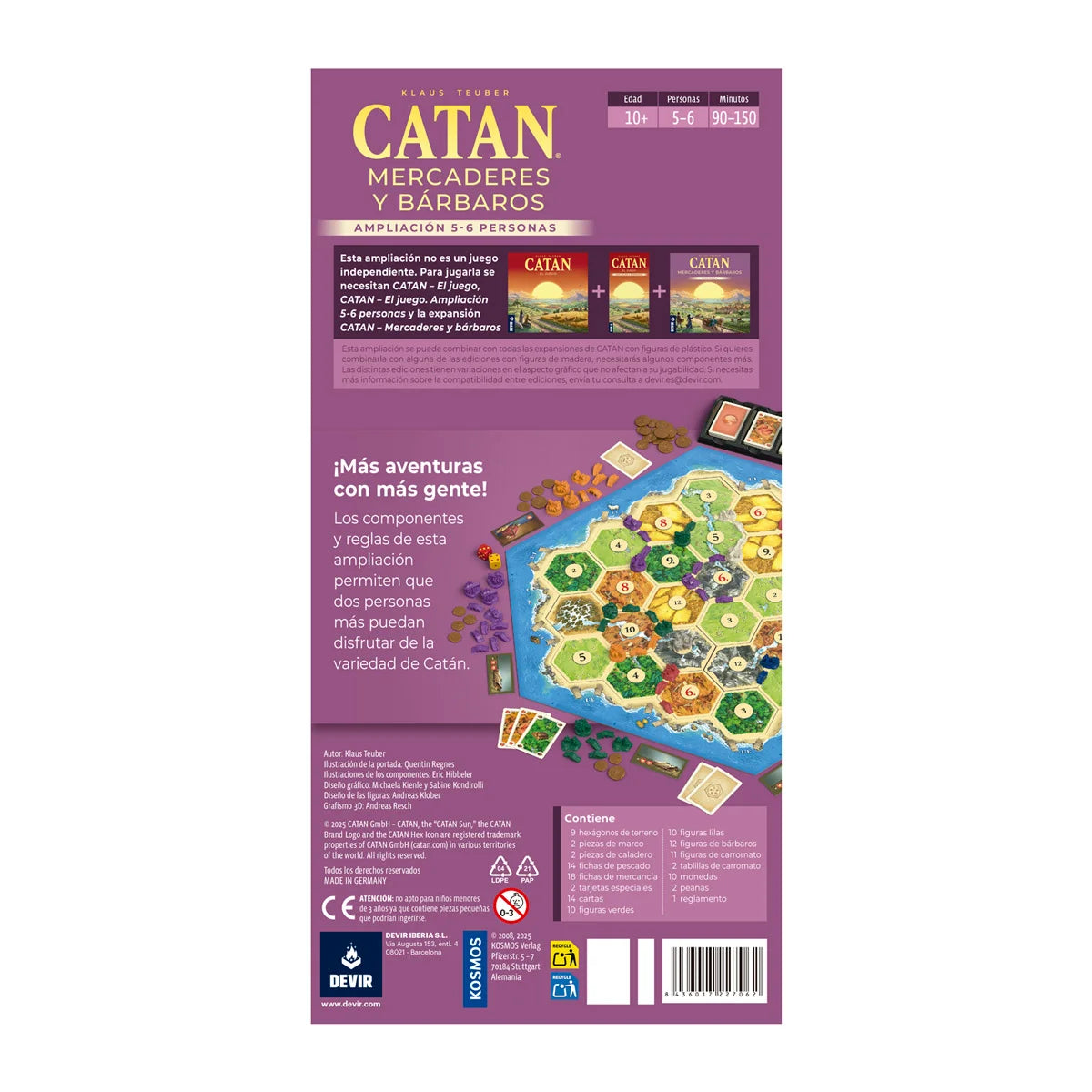 Catan Mercaderes y Bárbaros Ampliación 5-6 Personas