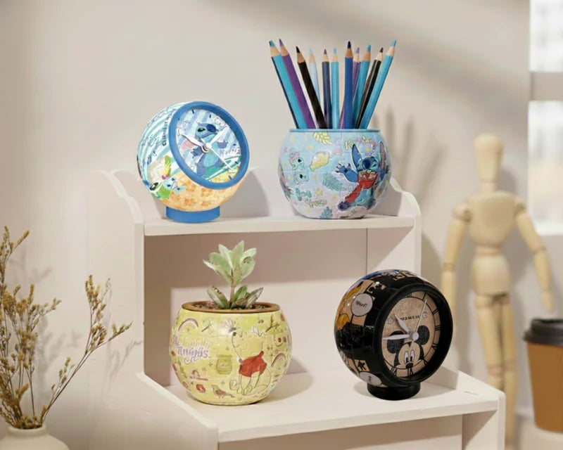 Reloj Rompecabezas Mickey Clásico Disney 145 Piezas De Plástico