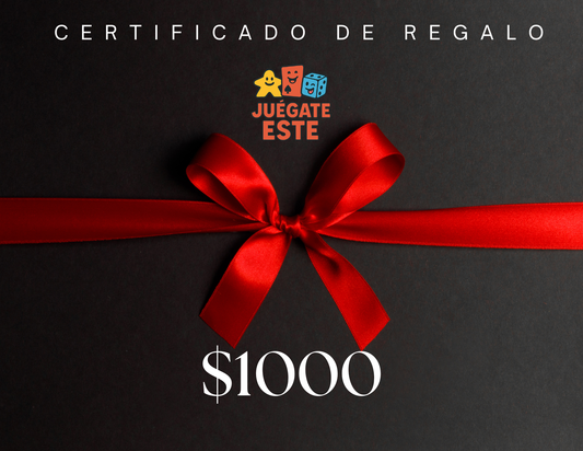 Certificado de Regalo $1,000