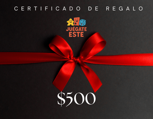 Certificado de Regalo $500