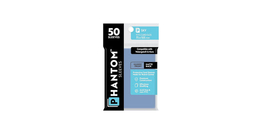 Phantom Sleeves: Sky Size (75mm x 105mm) - Glossy/Matte
