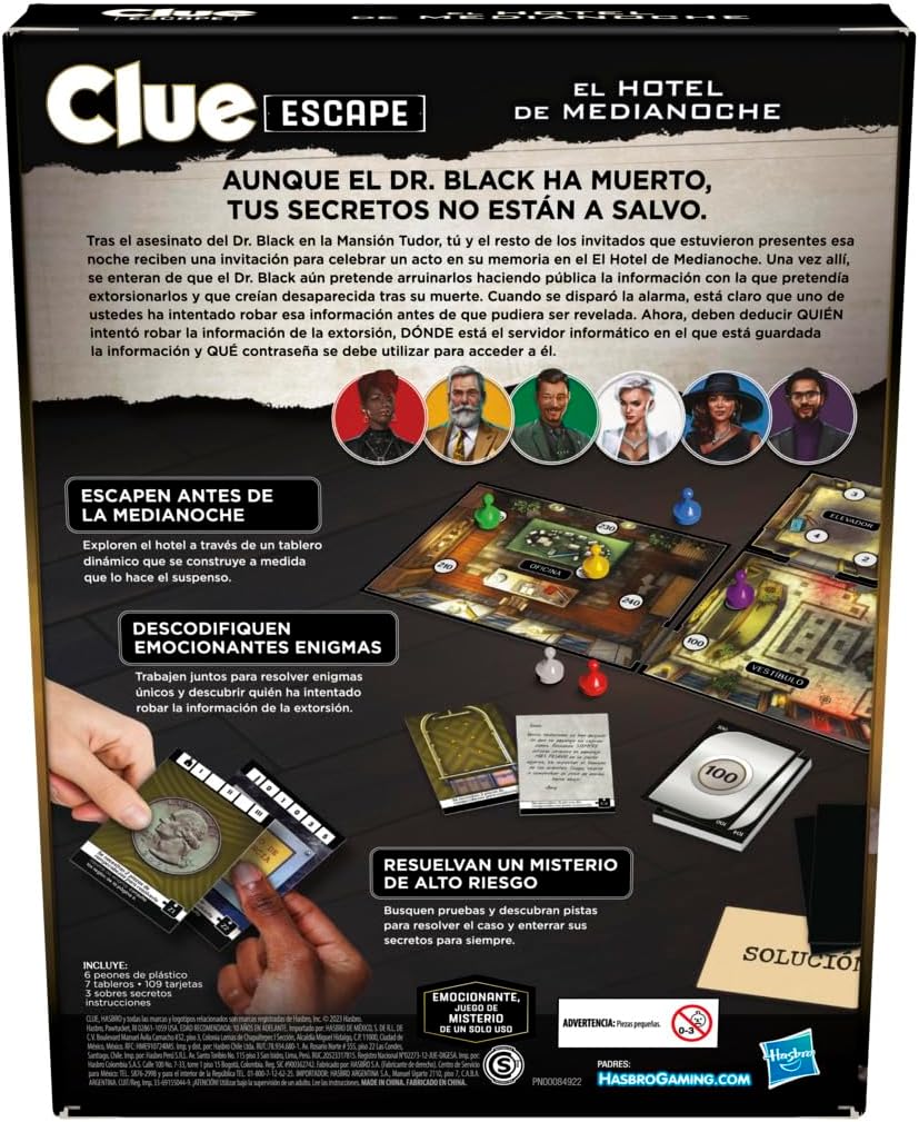 Clue Escape: El Hotel de Medianoche (Español)