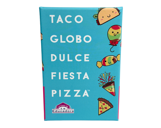 Taco, Globo, Dulce, Fiesta Pizza en Español