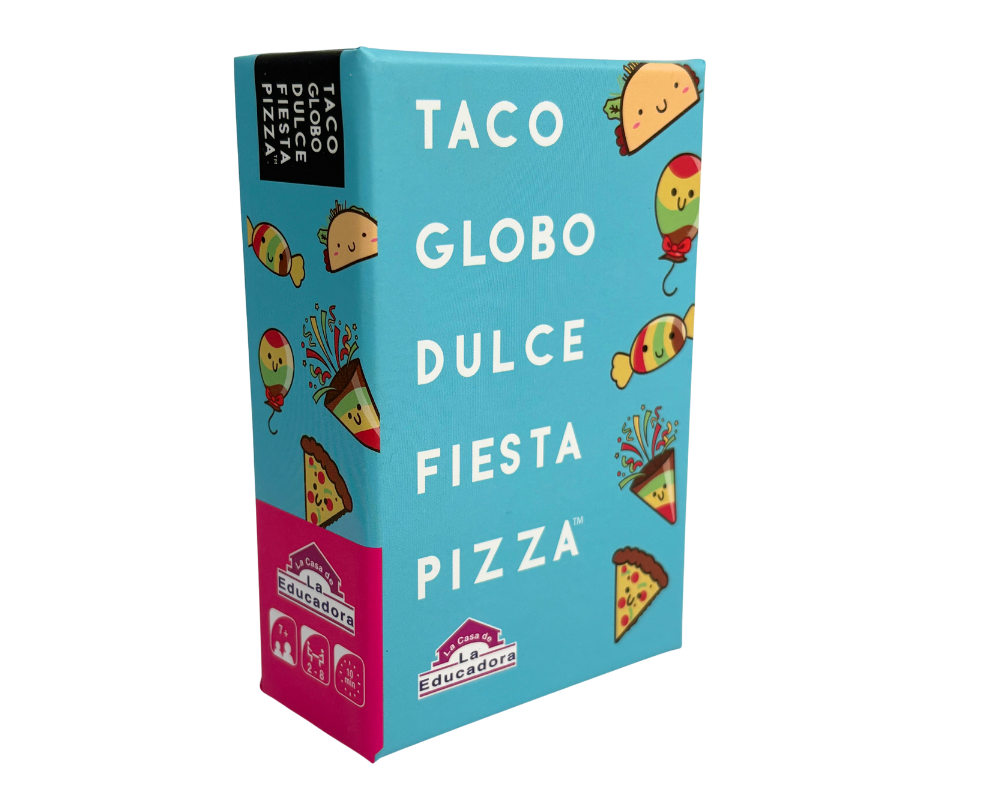 Taco, Globo, Dulce, Fiesta Pizza en Español