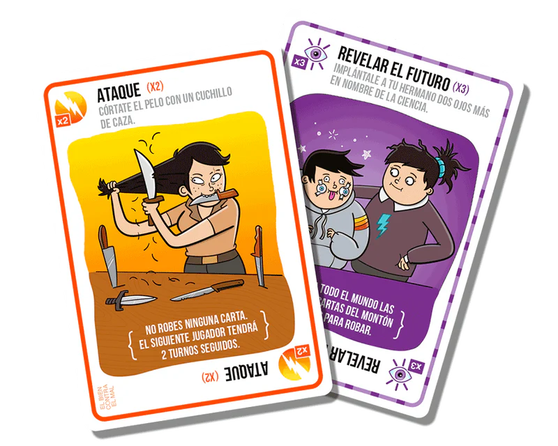 Exploding Kittens Bien vs. Mal