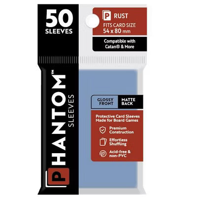 Phantom Sleeves: Rust Size (54mm x 80mm) - Glossy/Matte