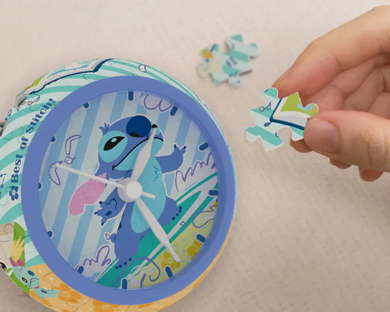 Reloj Rompecabezas Stitch Ama las Olas Disney 145 Piezas De Plástico