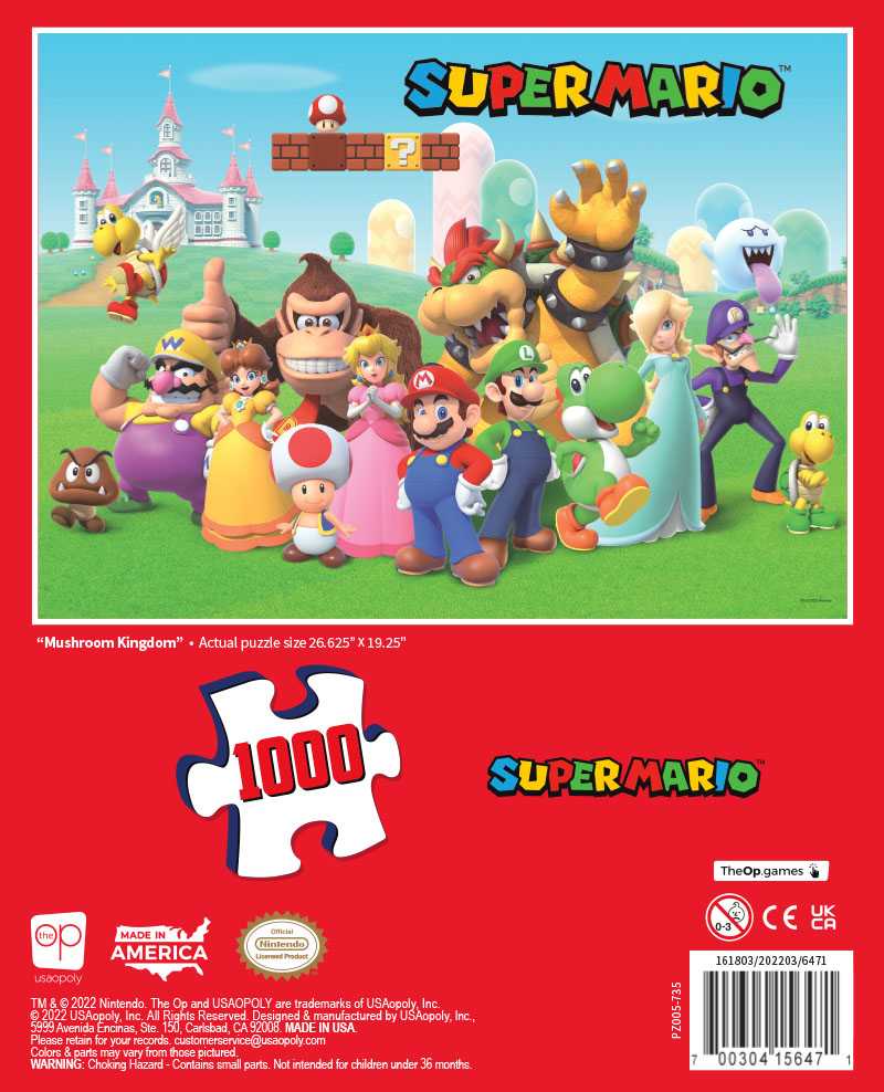 Super Mario™ "Mushroom Kingdom" - Rompecabezas de 1,000 Piezas