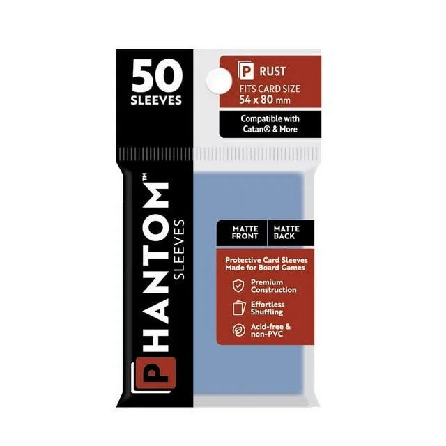 Phantom Sleeves: Rust Size (54mm x 80mm) - Matte/Matte