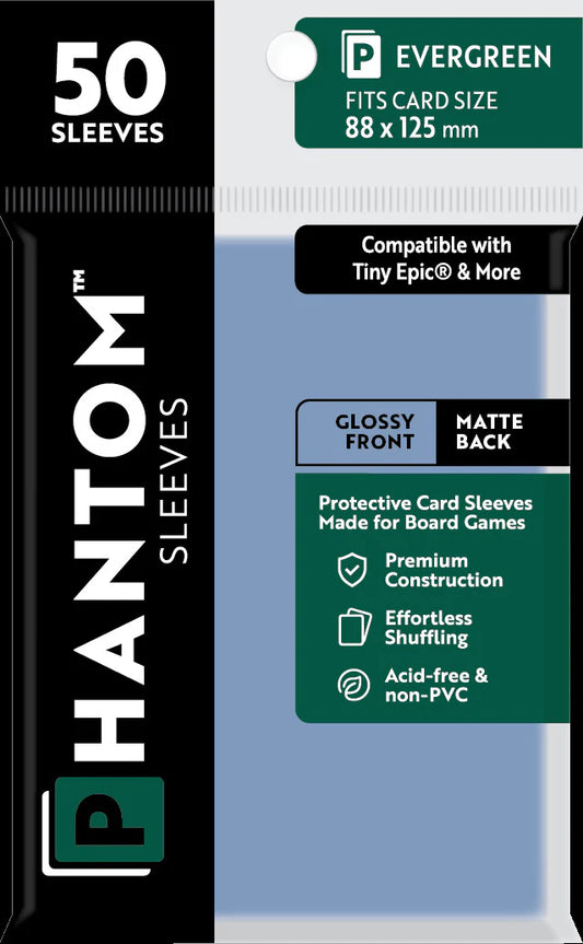 Phantom Sleeves: Evergreen Size (88mm x 125mm) - Glossy/Matte